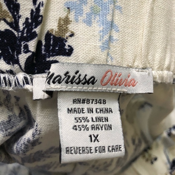 Marissa Olivia Floral Maxi Skirt Plus Size 1X NWT - Picture 7 of 7